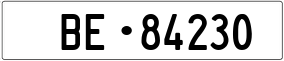 Trailer License Plate
